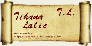 Tihana Lalić vizit kartica